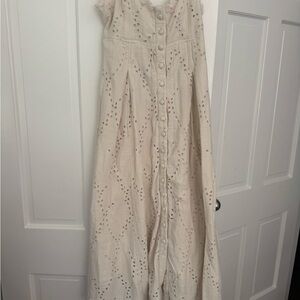 Free People Cream Maxi Dress